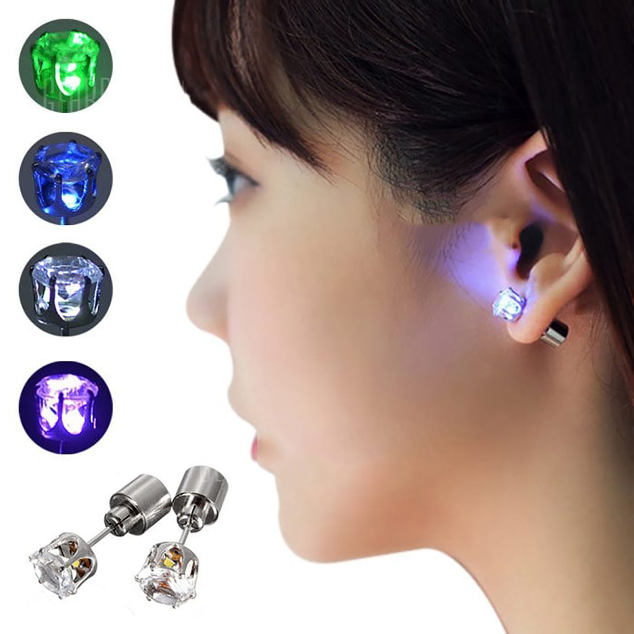 LED Örhängen - Rainbow