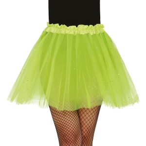 Ljusgrön Tyllkjol med Glitter - One size