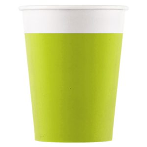 Ljusgröna Pappmuggar Solid Color