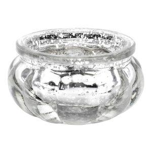 Ljuslyktor Rund Silver - 4-pack