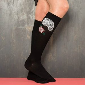 Kompressionsstrumpor - Sugar Skull