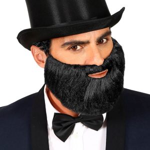 Manligt Svart Skägg - One size