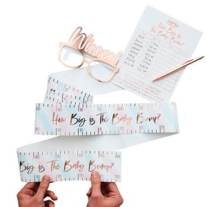 Mät Bebismagen Baby Shower Spel