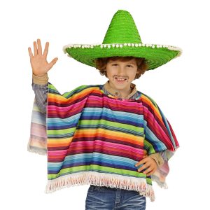 Mexikansk Poncho för Barn - One size