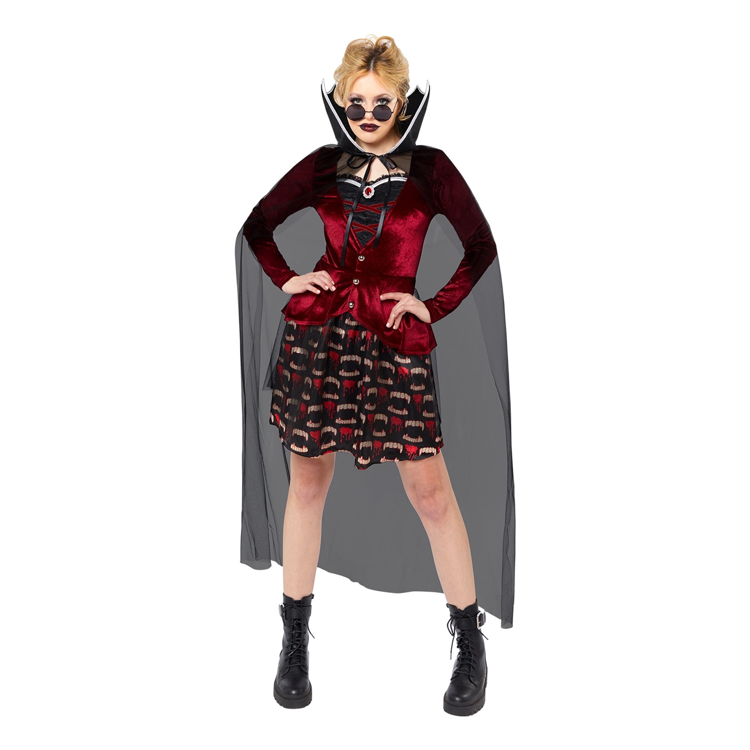 Midnatt Vampyra Maskeraddräkt - XX-Large