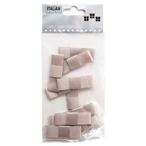 Mini Satinrosetter Taupe