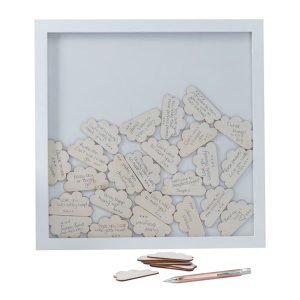 Molntavla Gästbok Babyshower