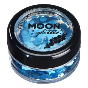 Moon Creations Holographic Chunky Glitter - Blå