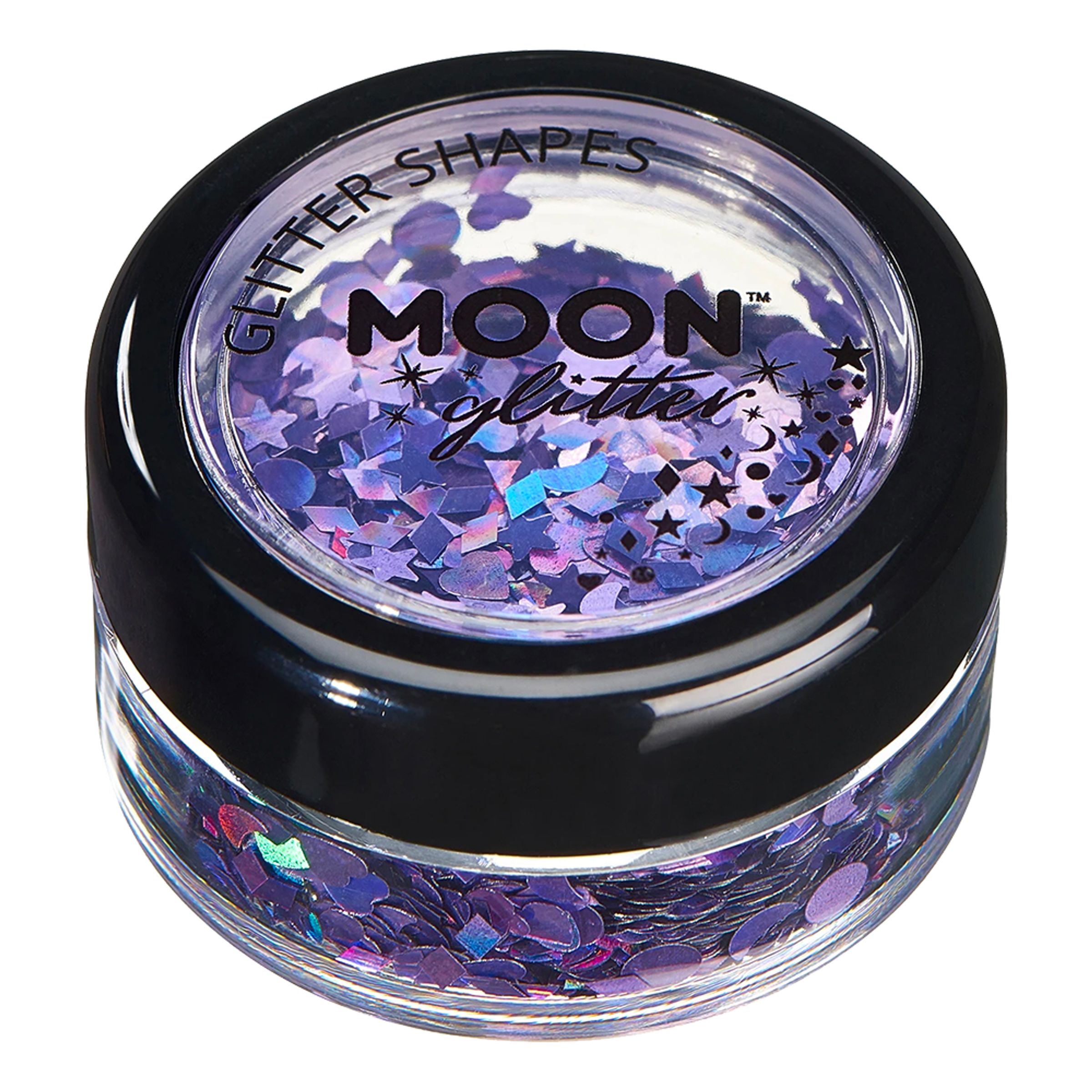 Moon Creations Holographic Glitter Shapes - Lila