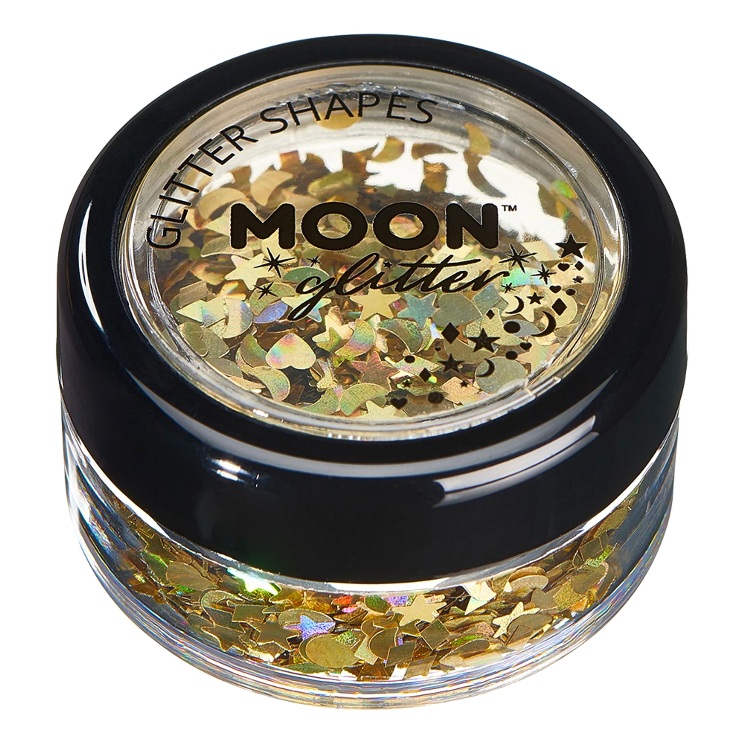 Moon Creations Holographic Glitter Shapes - Guld
