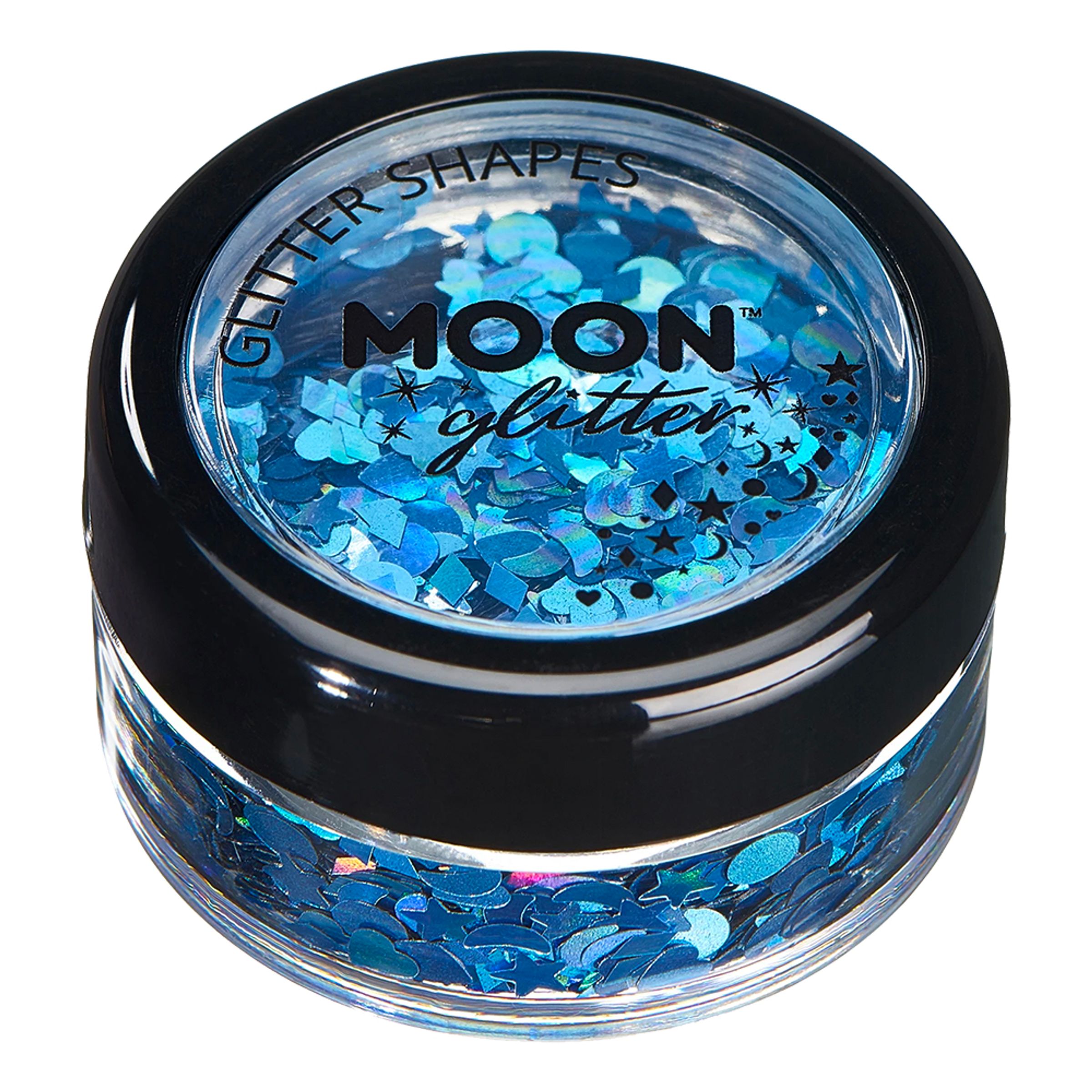 Moon Creations Holographic Glitter Shapes - Blå