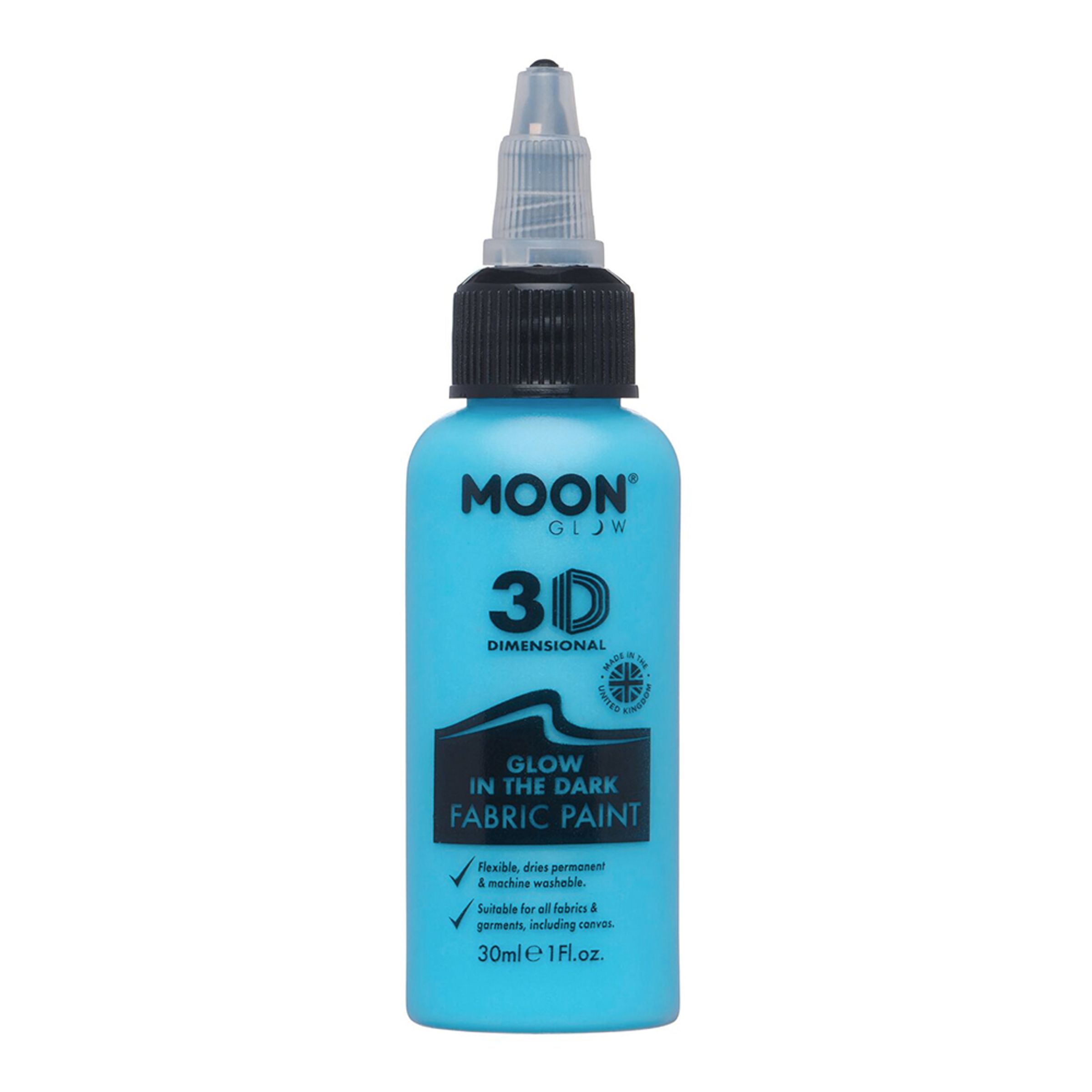 Moon Creations Självlysande Textilfärg - Blå