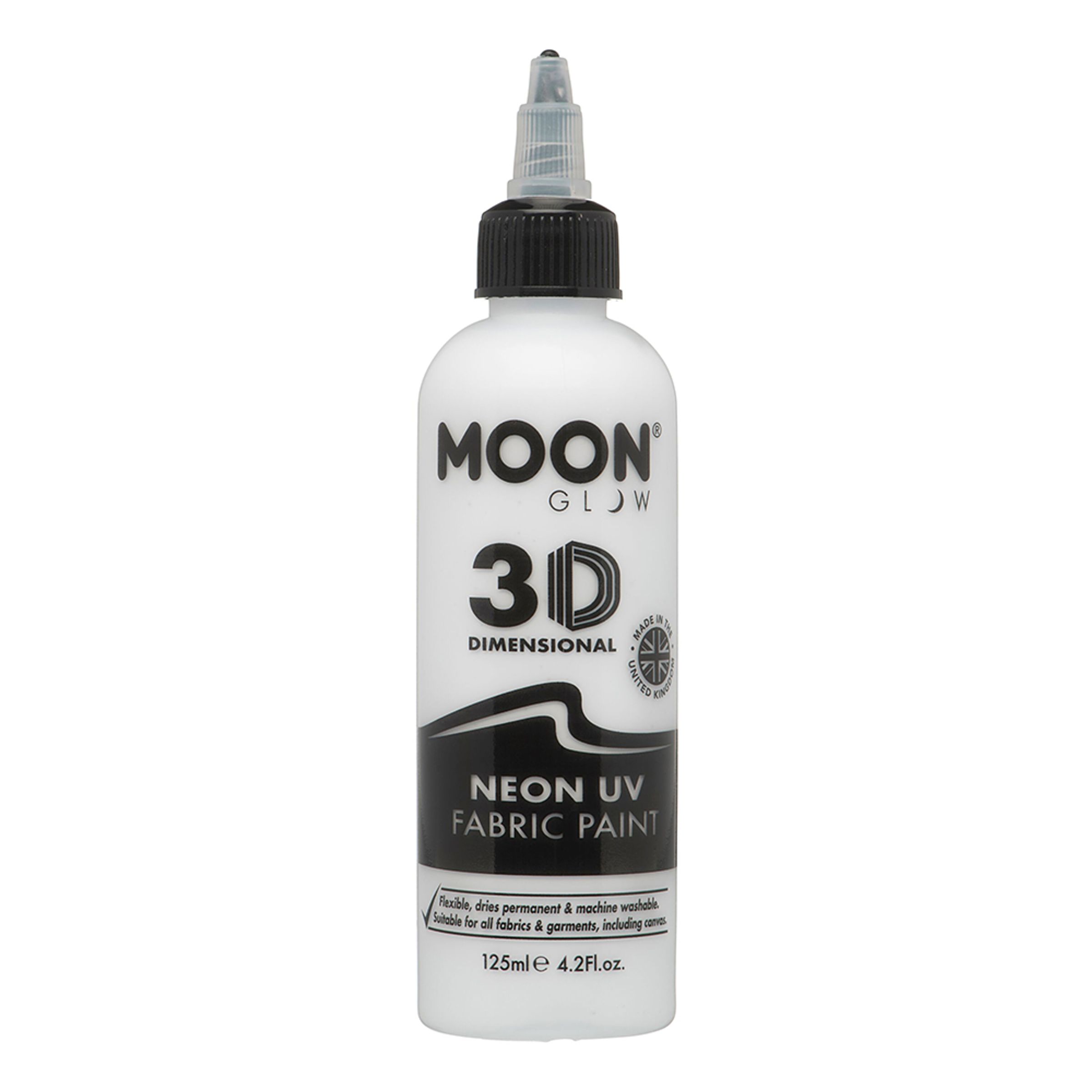Moon Creations UV Neon Textilfärg - 125 ml Vit