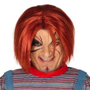 Mördardocka Röd Peruk - One size