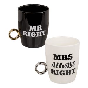 Muggar Mr Right & Mrs Always Right - 2-pack