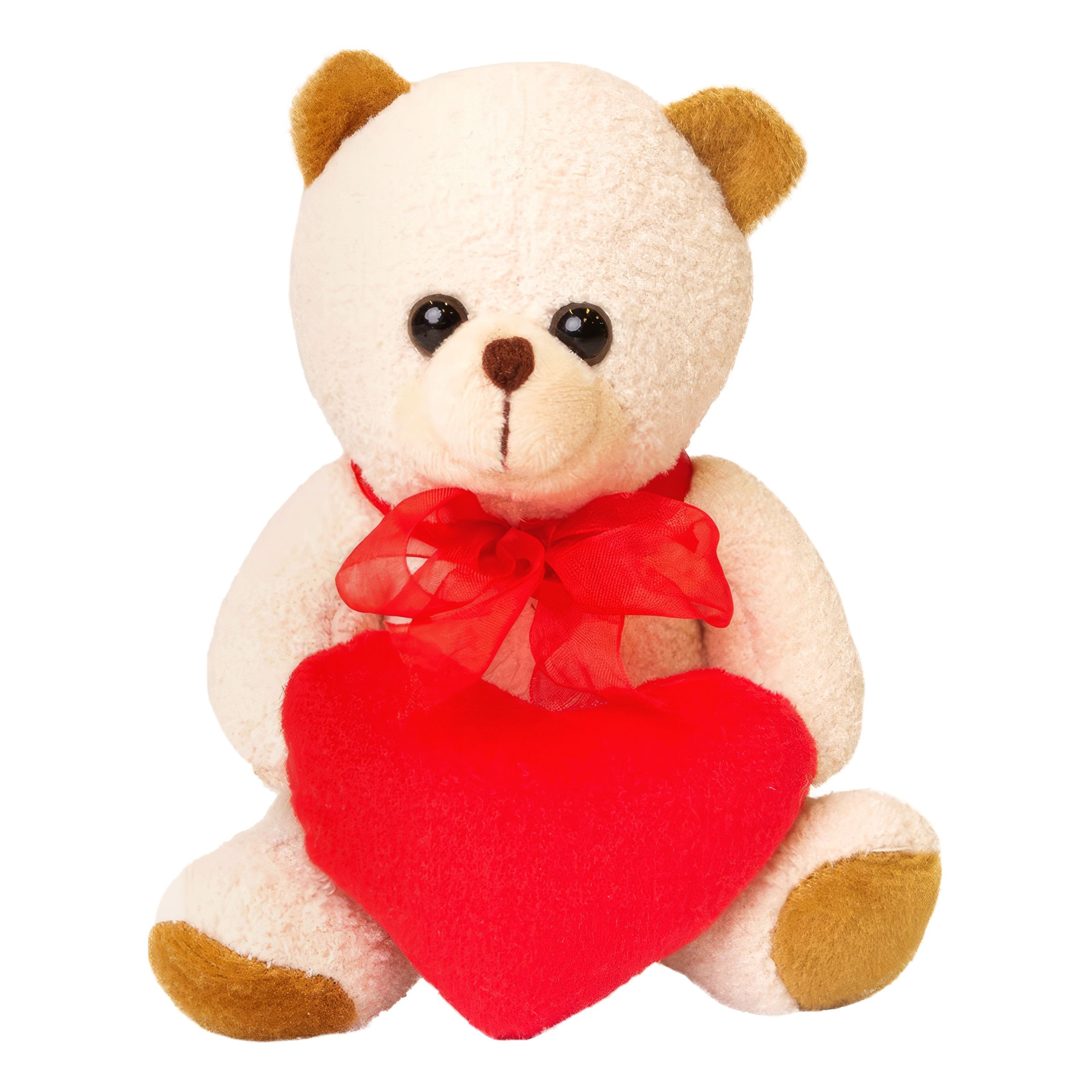 Nalle med Rött Hjärta - 15 cm