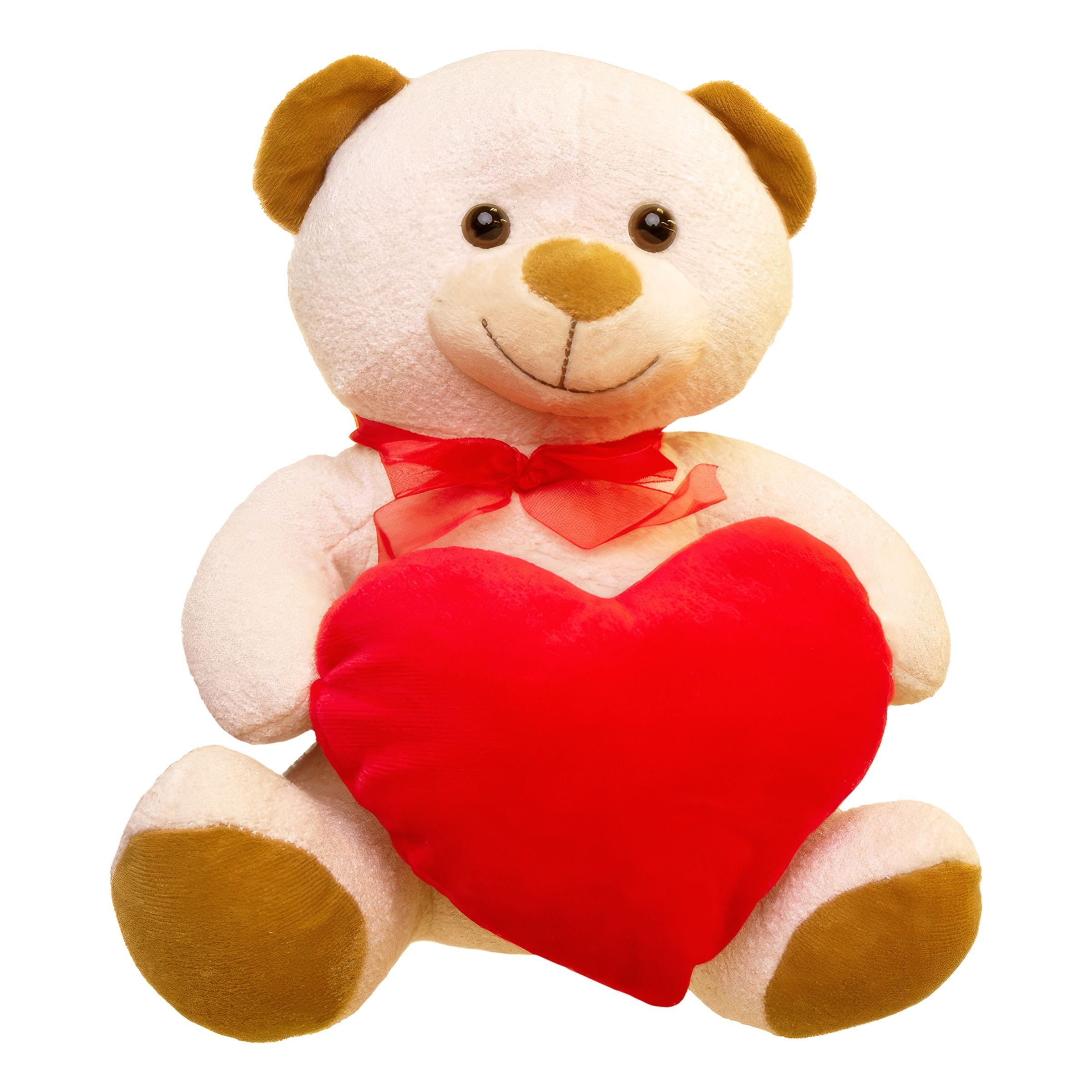 Nalle med Rött Hjärta - 30 cm