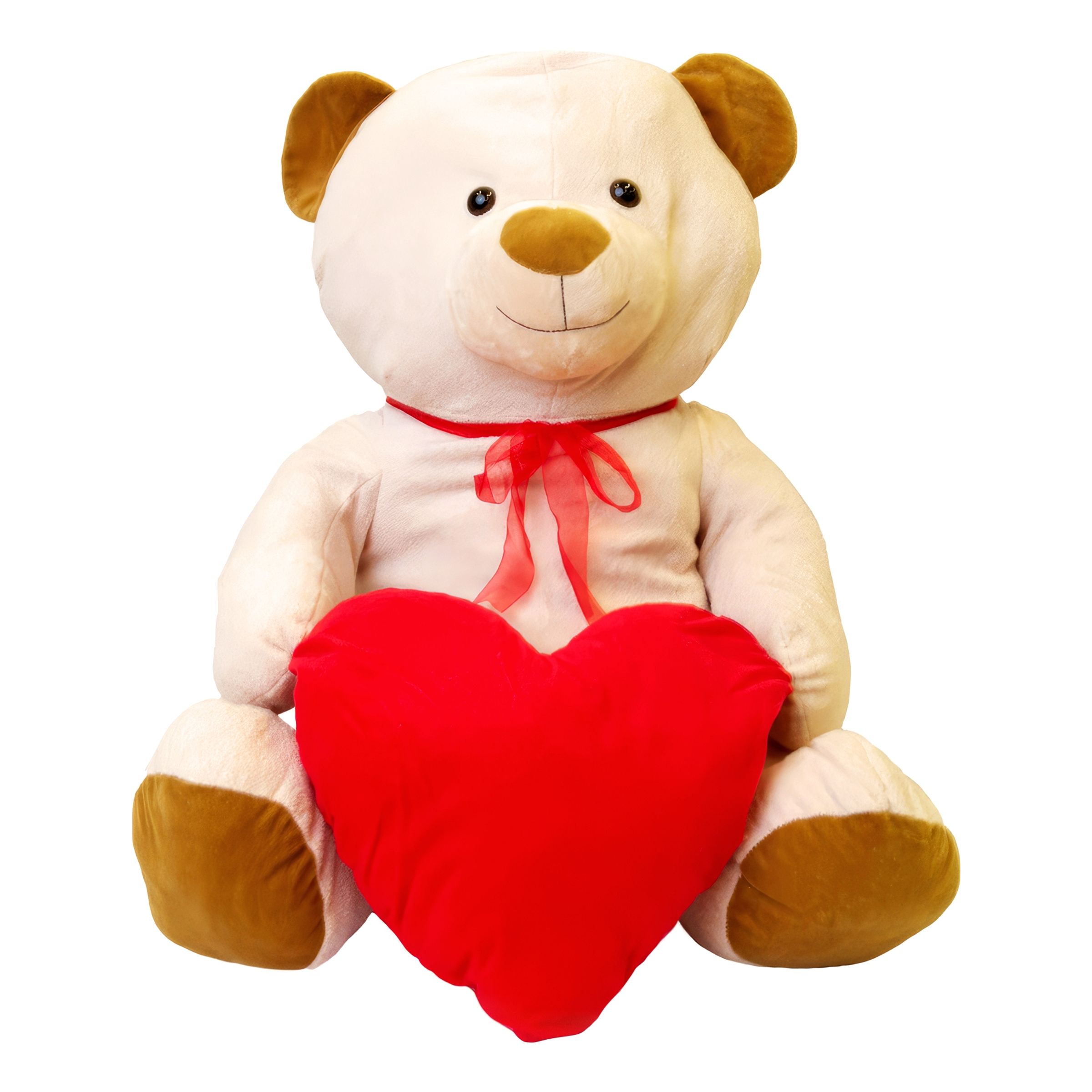 Nalle med Rött Hjärta - 60 cm