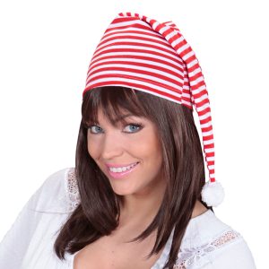 Nattmössa Röd/Vit - One size