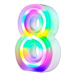 Siffra Neonlampa - Siffra 8