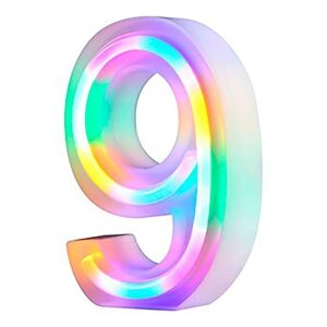 Siffra Neonlampa - Siffra 9