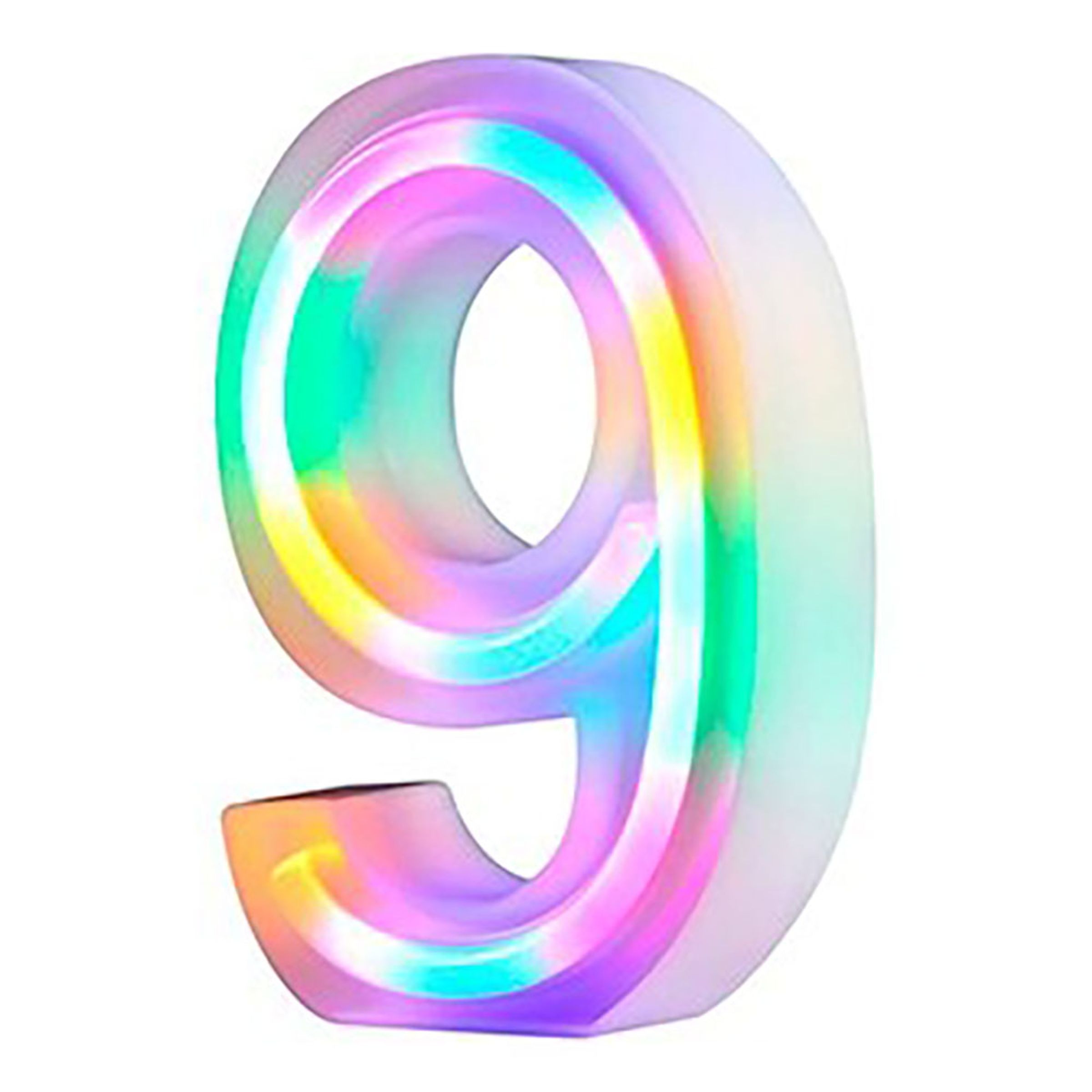 Siffra Neonlampa - Siffra 9