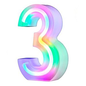Siffra Neonlampa - Siffra 3