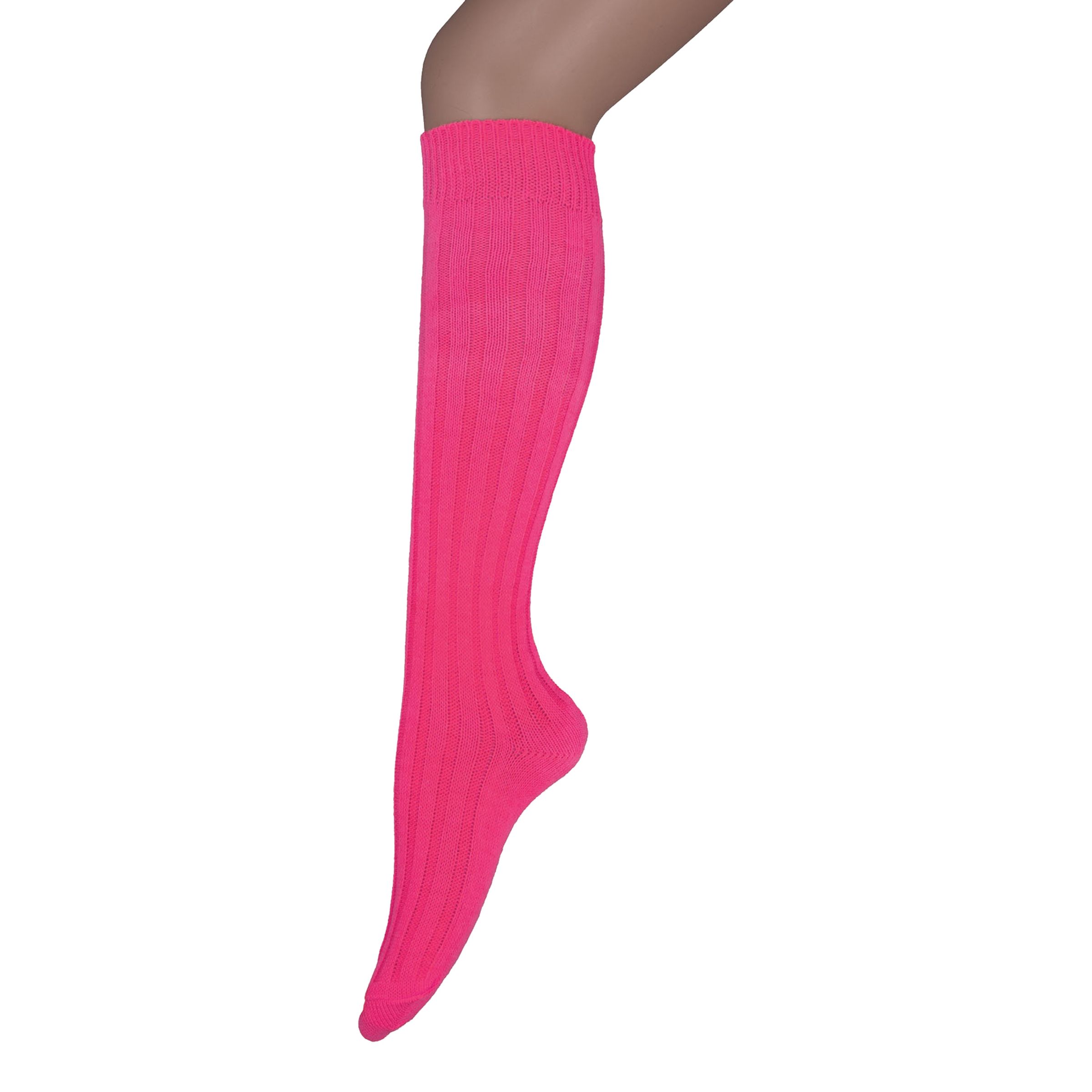 Neonrosa Knästrumpor - One size