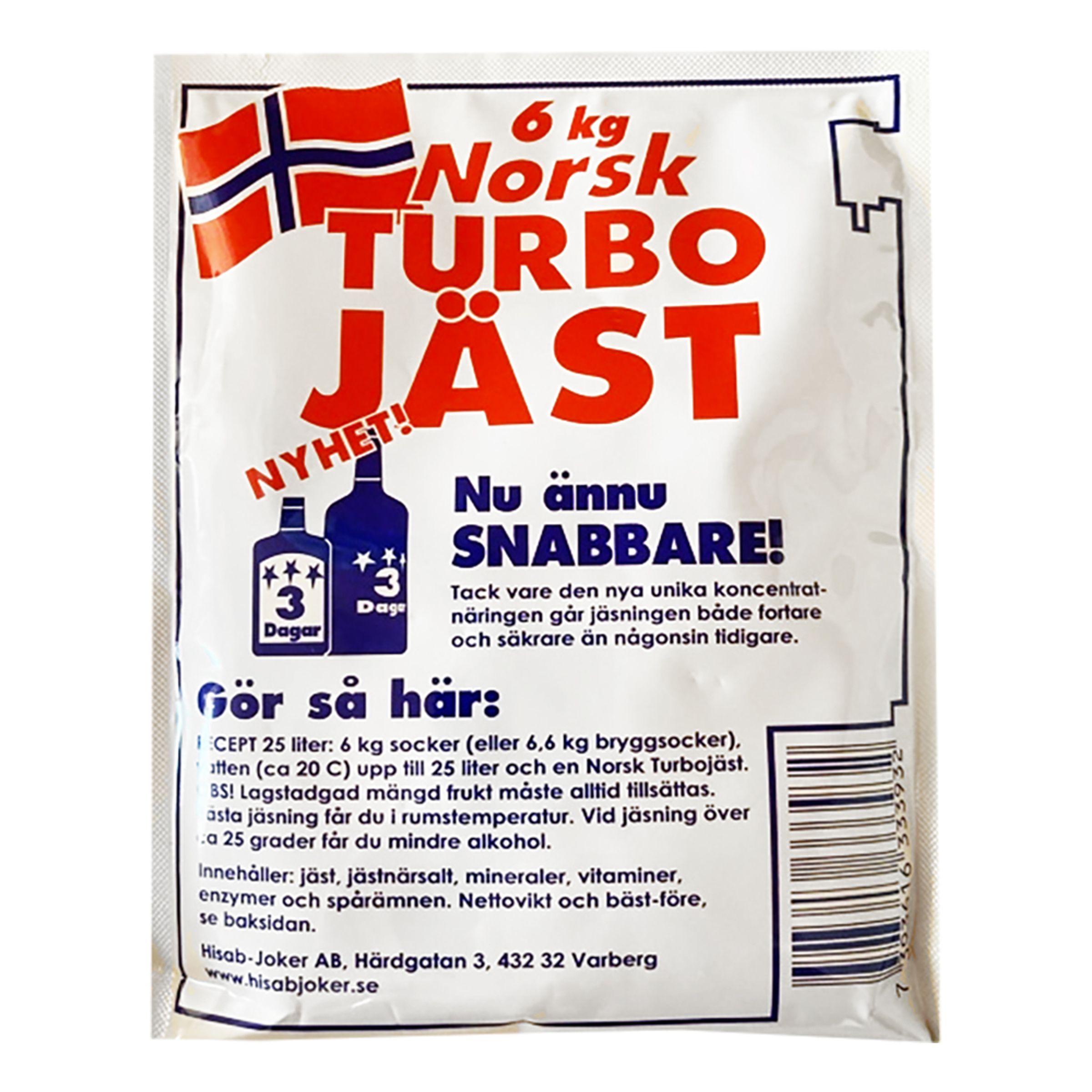 Norsk Turbojäst - 6 kg