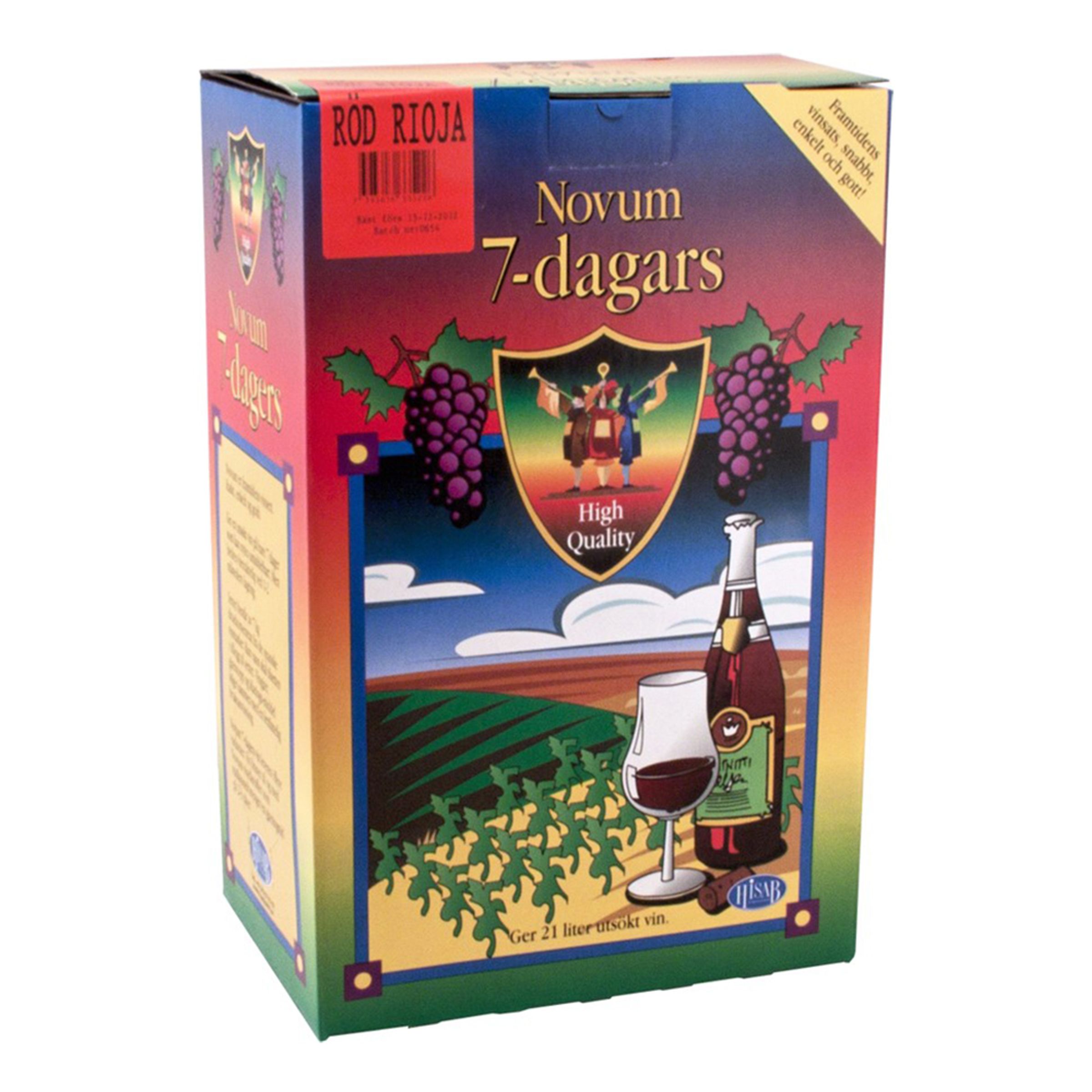 Novum Röd Rioja 7-dagars