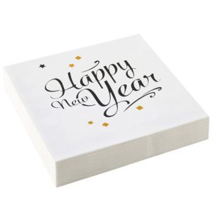 Nyårs Servetter Happy New Year