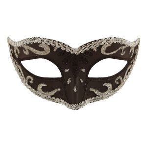 Ögonmask Svart/Silver - One size