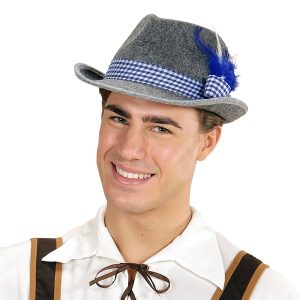 Oktoberfesthatt med Fjädrar - One size