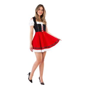 Oktoberfestklänning Dirndl Röd - 46