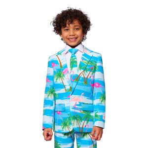 OppoSuits Boys Flaminguy Kostym - 122/128