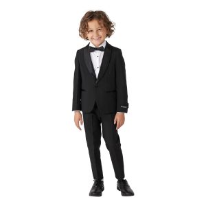 OppoSuits Boys Jet Set Black Smoking - 122/128