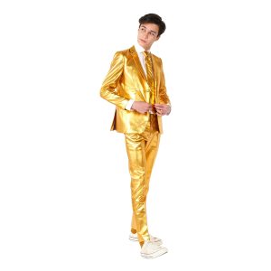 OppoSuits Teen Groovy Gold Kostym - 170/176