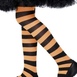 Orange och Svarta Strumpbyxor Barn