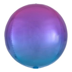 Folieballong Orbz Ombré Röd & Blå