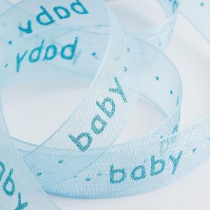 Organzaband Baby Ljusblå