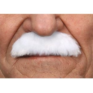 Painters Brush Mustasch Vit