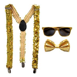 Paljetthängslen Guld Kit - One size
