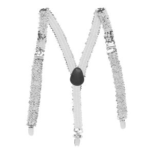 Paljetthängslen Silver - One size