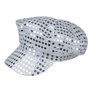 Paljettkeps Silver - One size