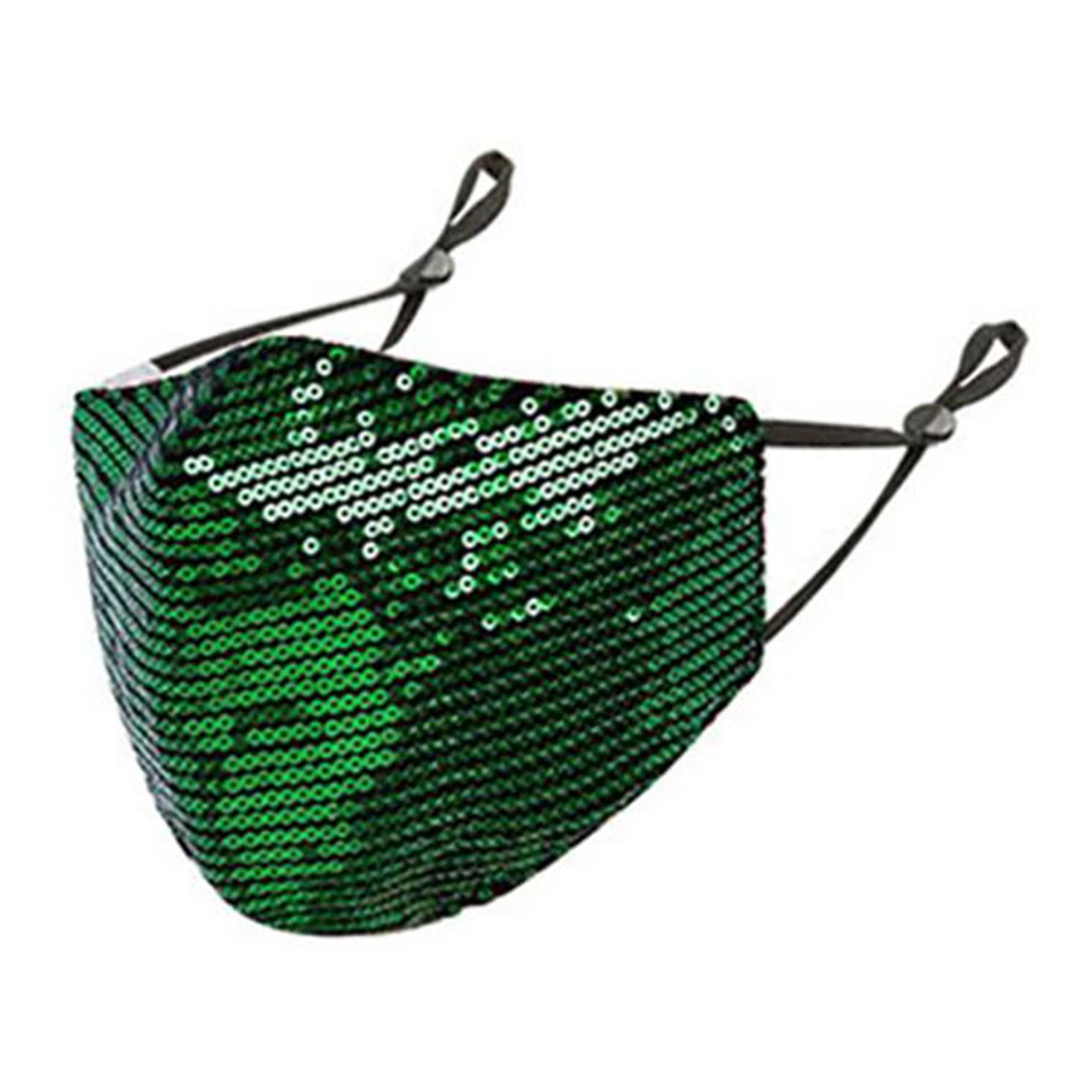 Paljettmunskydd - Grön