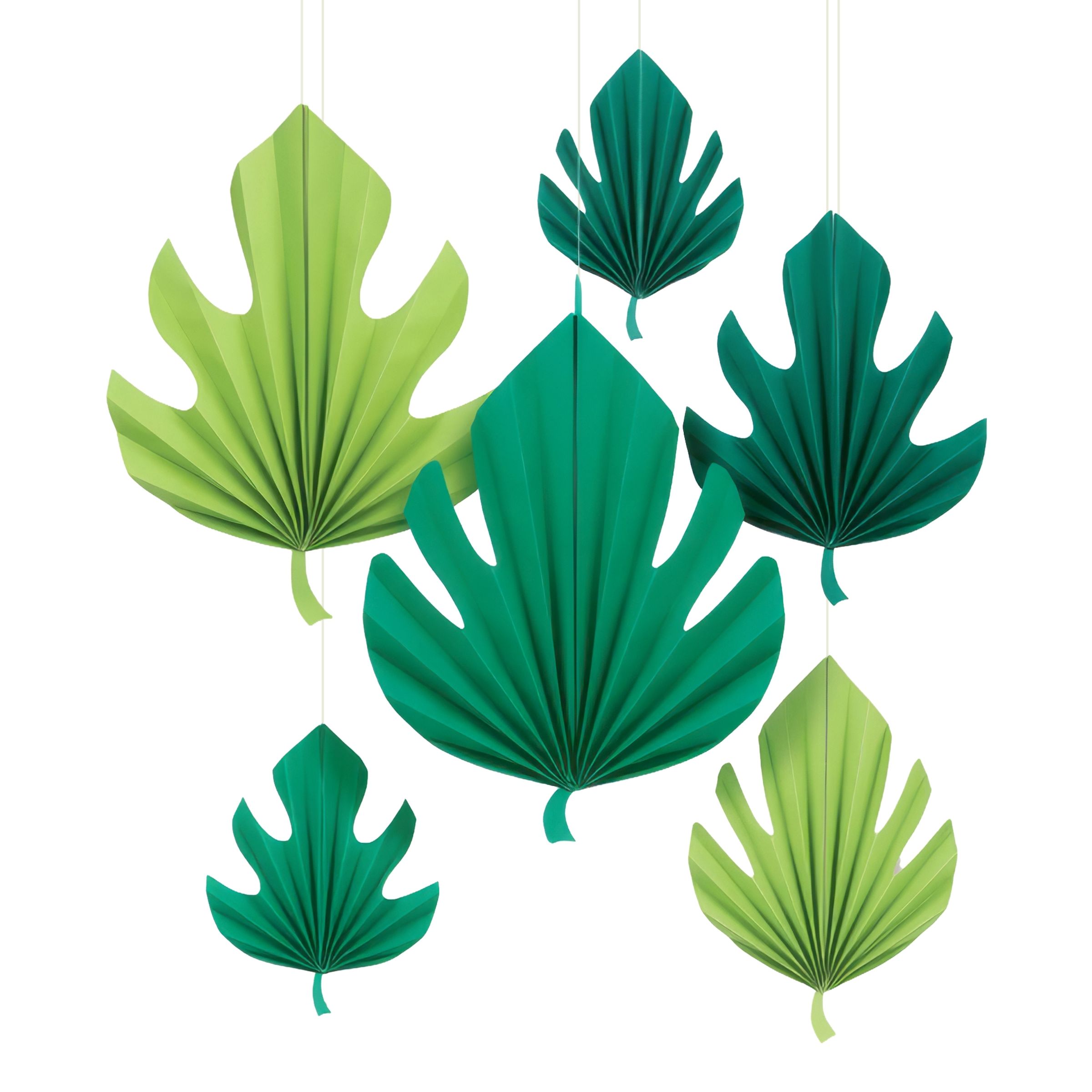 Palmblad Hängande Dekorationer - 6-pack