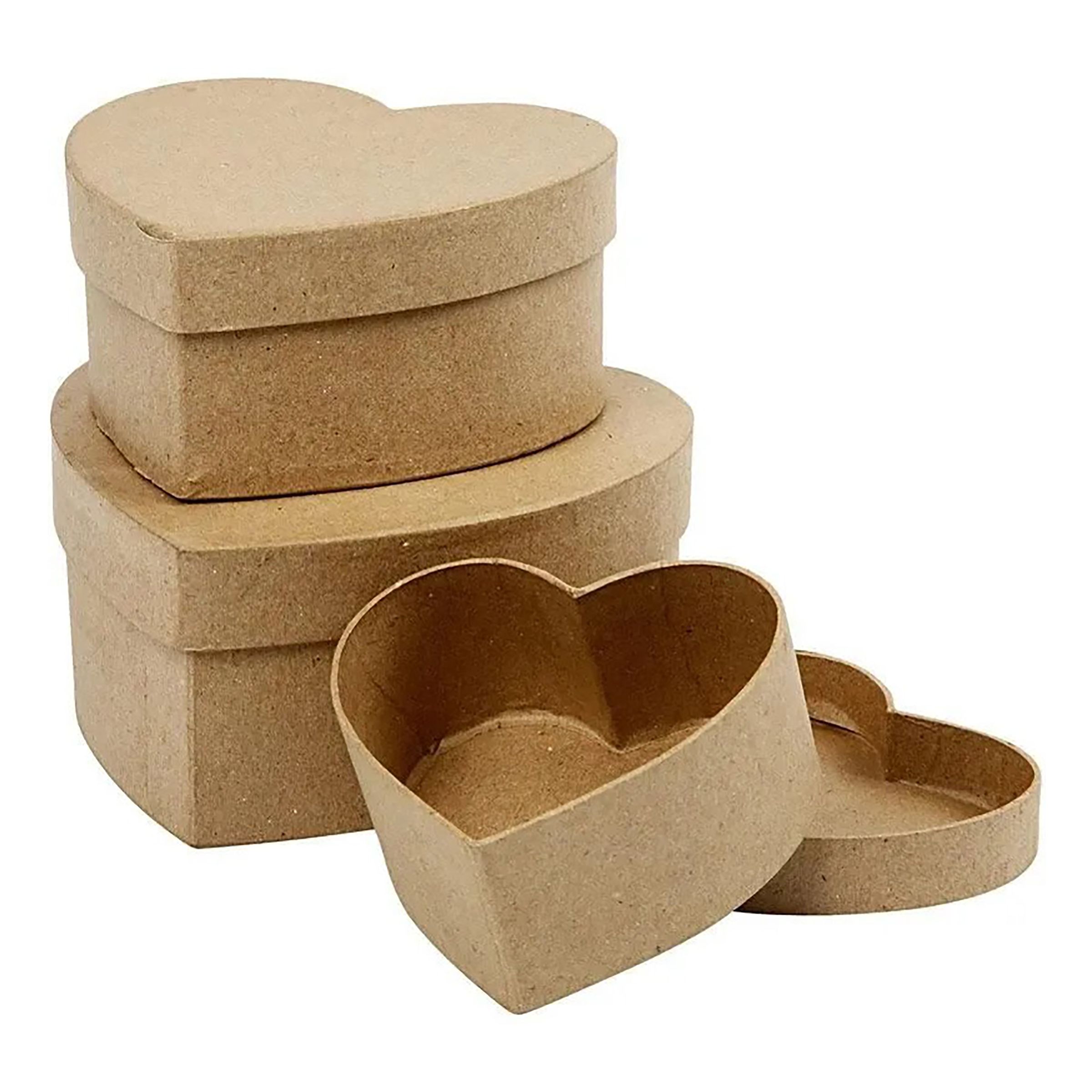 Presentaskar Hjärta - 3-pack