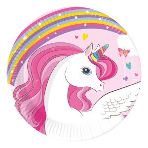 Pappersassietter Unicorn - 8-pack