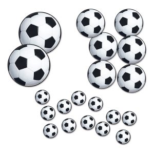 Pappersdekorationer Fotbollar