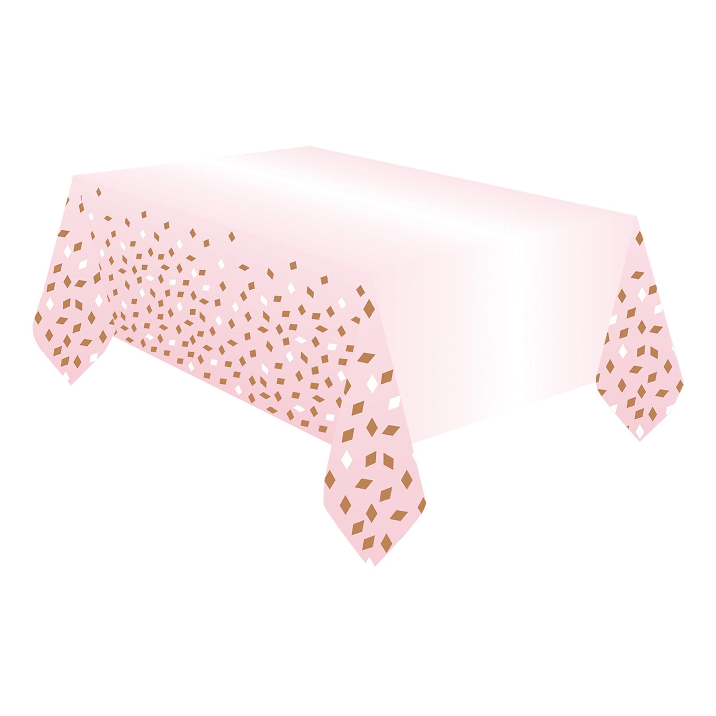 Pappersduk Rosa/Roséguld